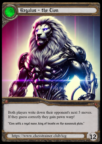 Card lion5 of Boss Battle Chess: Start Edition