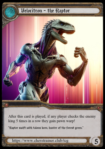 Card raptor5 of Boss Battle Chess: Start Edition