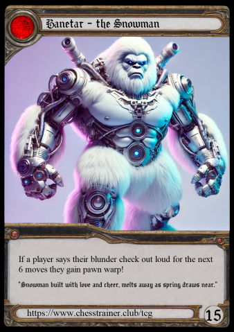 Card snowman5 of Boss Battle Chess: Start Edition