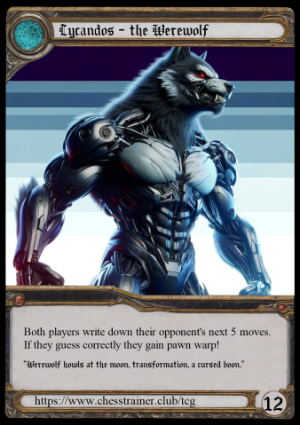 Card werewolf5 of Boss Battle Chess: Start Edition